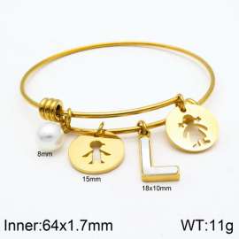 Stainless Steel Gold-plating Bangle