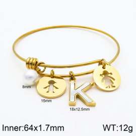 Stainless Steel Gold-plating Bangle