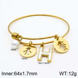 Stainless Steel Gold-plating Bangle