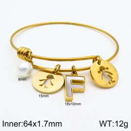 Stainless Steel Gold-plating Bangle