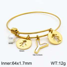 Stainless Steel Gold-plating Bangle