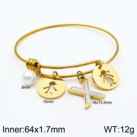 Stainless Steel Gold-plating Bangle