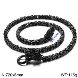 Stainless Steel Black-plating Necklace