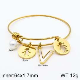 Stainless Steel Gold-plating Bangle