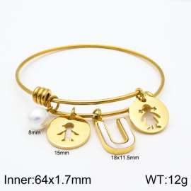 Stainless Steel Gold-plating Bangle