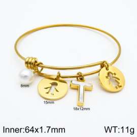 Stainless Steel Gold-plating Bangle