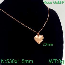 SS Rose Gold-Plating Necklace