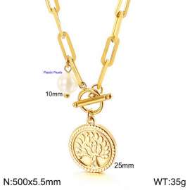SS Gold-Plating Necklace