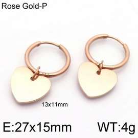 SS Rose Gold-Plating Earring