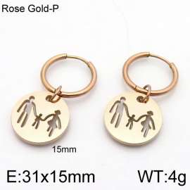 SS Rose Gold-Plating Earring