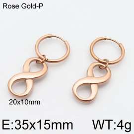 SS Rose Gold-Plating Earring