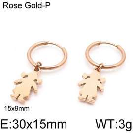 SS Rose Gold-Plating Earring