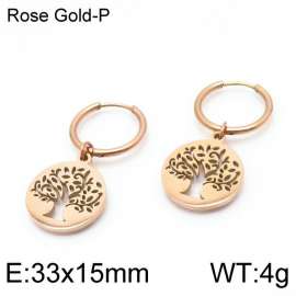 SS Rose Gold-Plating Earring