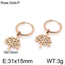 SS Rose Gold-Plating Earring