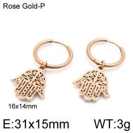 SS Rose Gold-Plating Earring