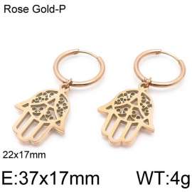 SS Rose Gold-Plating Earring