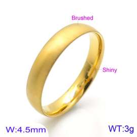 Stainless Steel Gold-plating Ring