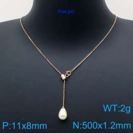 SS Rose Gold-Plating Necklace