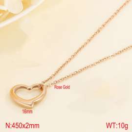 SS Rose Gold-Plating Necklace