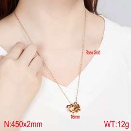 SS Rose Gold-Plating Necklace