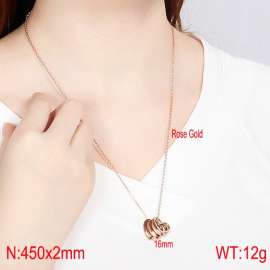SS Rose Gold-Plating Necklace