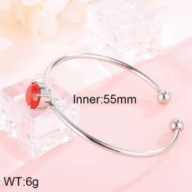 Stainless Steel Stone Bangle