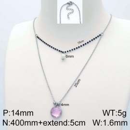 Stainless Steel Stone Necklace