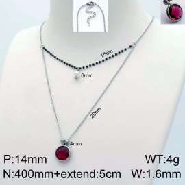 Stainless Steel Stone Necklace