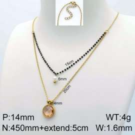 Stainless Steel Stone Necklace