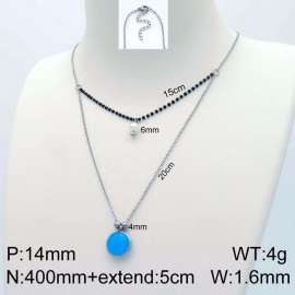Stainless Steel Stone Necklace