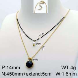 Stainless Steel Stone Necklace