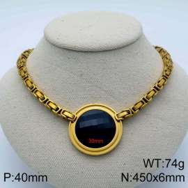 Stainless Steel Stone Necklace
