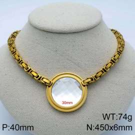 Stainless Steel Stone Necklace