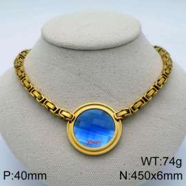 Stainless Steel Stone Necklace