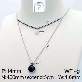 Stainless Steel Stone Necklace