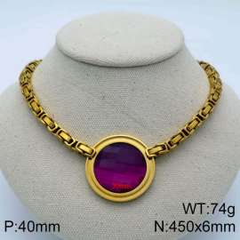 Stainless Steel Stone Necklace