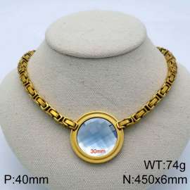 Stainless Steel Stone Necklace