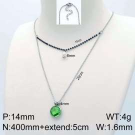 Stainless Steel Stone Necklace