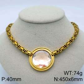 Stainless Steel Stone Necklace