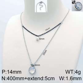 Stainless Steel Stone Necklace
