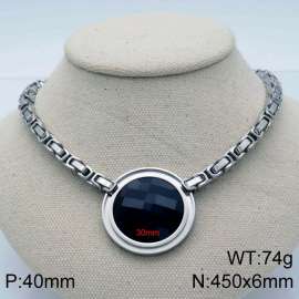 Stainless Steel Stone Necklace