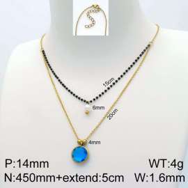 Stainless Steel Stone Necklace