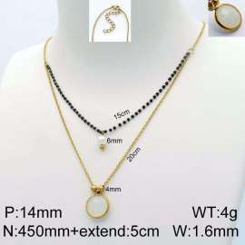 Stainless Steel Stone Necklace
