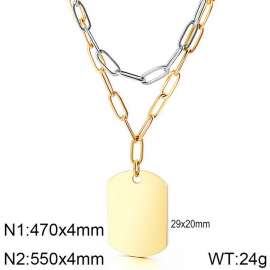 SS Gold-Plating Necklace