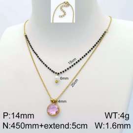 Stainless Steel Stone Necklace