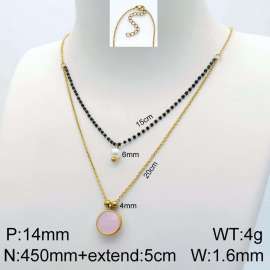Stainless Steel Stone Necklace
