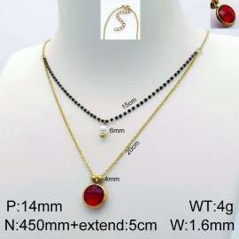 Stainless Steel Stone Necklace
