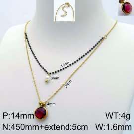 Stainless Steel Stone Necklace