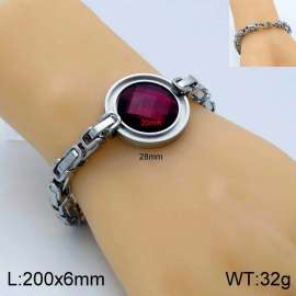 Stainless Steel Stone Bracelet