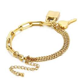 Stainless Steel Gold-plating Bracelet